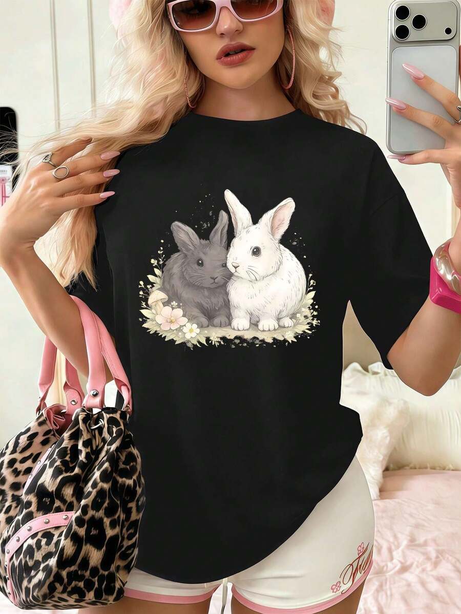 Women T-Shirts - Black - View 1