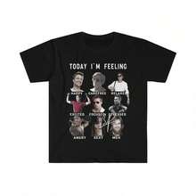 Brad Pitt S1Hirt - Brad Pitt hirt Gif - Brad Pitt Troy - Funny Feelings GiftShirt For Women Camiseta 100% Algodón Unisex - Playera Casual Premium de Corte Cómodo - Negro - Ver 1