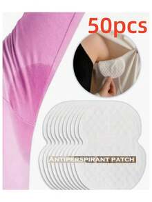 Disposable Sweat Pads, Underarm Sweat Absorbing Pads, Breathable And Quick-Drying, Prevent Sweat Stains And Odor, Suitable For Summer - White - View 2
