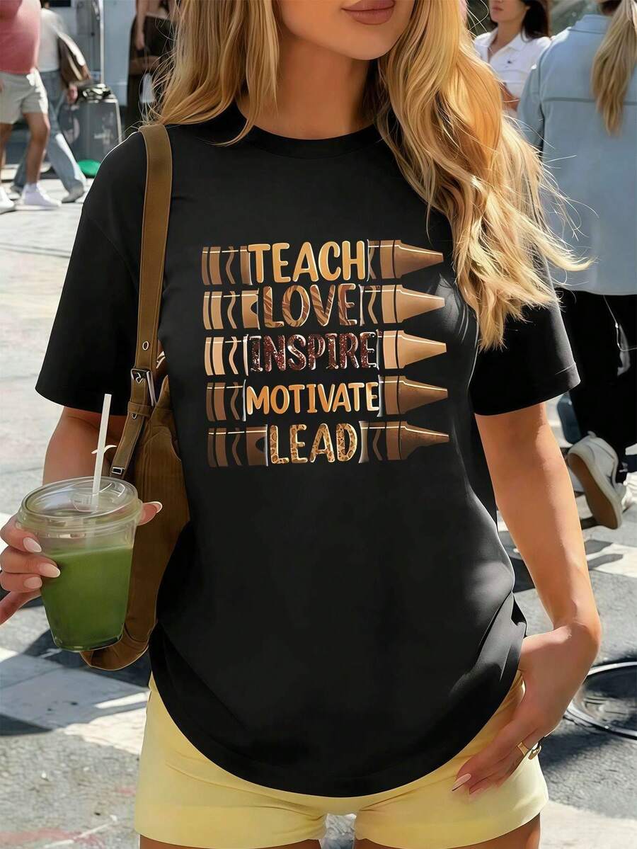 Women T-Shirts - Black - View 1