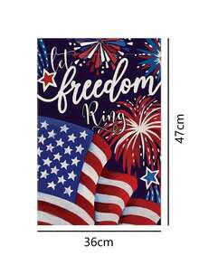 Cờ vườn "Let Freedom Ring" mừng ngày Quốc khánh 4 tháng 7, cờ sân vườn hai mặt mang tinh thần yêu nước, cờ Mỹ với họa tiết pháo hoa và ngôi sao, cờ trang trí ngày Quốc khánh, thích hợp sử dụng ngoài trời trên sân hiên và bãi cỏ, kích thước 12x18 inch. - G - Xem 10