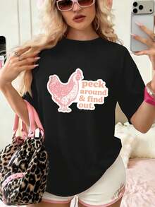 Women T-Shirts - Black - View 1