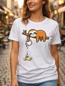 otro Coffee Funny T1S1HI1ROffee Lover S1Hirt Humorous T1S1HI1ROn otros y Gecko Gift for Coffee Fans. - Blanco - Ver 2