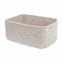 Small Storage Basket, Woven Toy Basket, Gift Basket, Closet Storage Box With Handle, Cubic Decorative Box - Multicolor - View 16