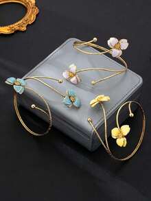 1pc Elegant Fashion Women's Arm Cuff Decoration, Unique Design Luxury Personalized Accessory, Suitable For Sleeveless Outfits, Delicate Bracelet Slimming And Versatile Jewelry - Butterfly Armband - View 4