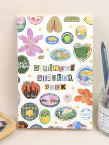 Cute Retro Sticker Book, Suitable For Decorating Diaries, Planners, Photo Albums, Crafts, Feminine Style - A - View 5