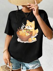 Women T-Shirts - Black - View 2