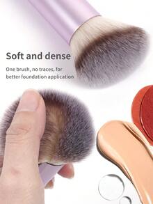 MAANGE Bộ 1 cọ trang điểm chuyên nghiệp, cọ hình ống vát cạnh, chất liệu sợi mềm mại, tiện lợi mang theo, vật dụng cần thiết khi đi du lịch, bao gồm cọ nền, cọ che khuyết điểm, cọ má hồng, cọ tạo khối, cọ bronzer, cọ phấn phủ và nhiều loại cọ khác. - Nhiều màu - Xem 7