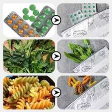 20 Peças Sacos Selados de Alumínio para Conservação de Alimentos Frescos, Dois Tipos de Embalagem são Enviados Aleatoriamente, Sacos Reutilizáveis de Armazenamento de Alimentos para Geladeira e Freezer. 10 Peças Sacos de Armazenamento de Alimentos de Alumínio Anti-Bacteriano, Bolsas Reutilizáveis com Zíper Hermético para Geladeira e Freezer - Multicolorido - Visão 4