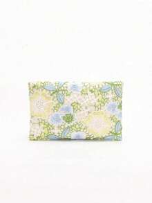Floral Lace Envelope Clutch, Linen & Polyester Glitter Ladies' Evening Bag, Elegant For Wedding, Party, Cocktail - Turquoise - View 7