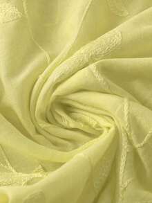 Camisa sin mangas de mujer con bordado y volantes - Amarillo claro - Ver 7