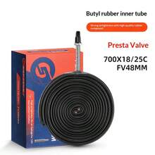 Road Bike Inner Tube 700C Road Bike Inner Tube Upgrade Thickened Butyl Rubber Inner Tube Extended Air Nozzle Riding Inner Tube 700x25 700x18 Riding Accessories - Multicolor - View 16