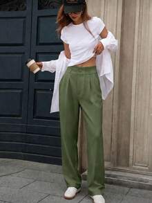 Women Pants - Green - View 2