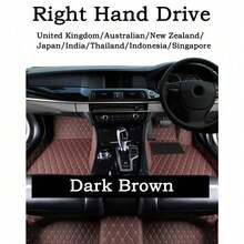 Premium Luxury PU Leather Embossed Car Floor Mats For Polestar 2 2020-2022, Waterproof Anti-Slip Stain-Resistant Durable Full Coverage Black Beige Multi-Color Mats, Universal For Left-Hand Drive And Right-Hand Drive - Multicolor - View 26