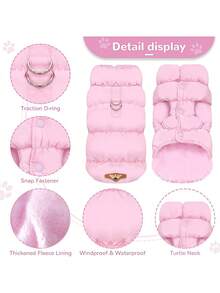 3-Layer Thick Warm Dog Coat, Suitable For Small-Medium Dogs, 8 Color Options, Autumn/Winter - Multicolor - View 6