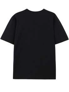 Camiseta negra unisex con estampado de máscara de lucha libre colorida - Ropa casual con arte gráfico llamativo, perfecta para fans del wrestling y estilo diario; Diseño único con colores vibrantes y cómoda Y2k Camiseta Camisa De - Negro - Ver 2