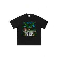 DragonSS-Ball-Cell-Perfect-Form 2026 Japanese Anime Mens T-Shirts Funny Cute Cartoon Women T-Shirt Short-Sleeved T-Shirt - màu đen - Xem 1