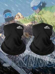 1/2pcs Unisex Solid Color Lightweight Sun Protection Face Mask, Breathable Headwear For Outdoor Activities Like Hiking, Climbing - F - View 5