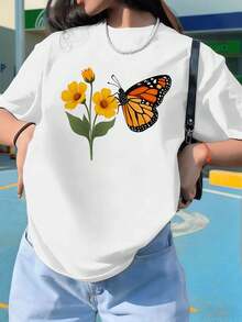 Dam-T-shirts - Vitt - Visa 1