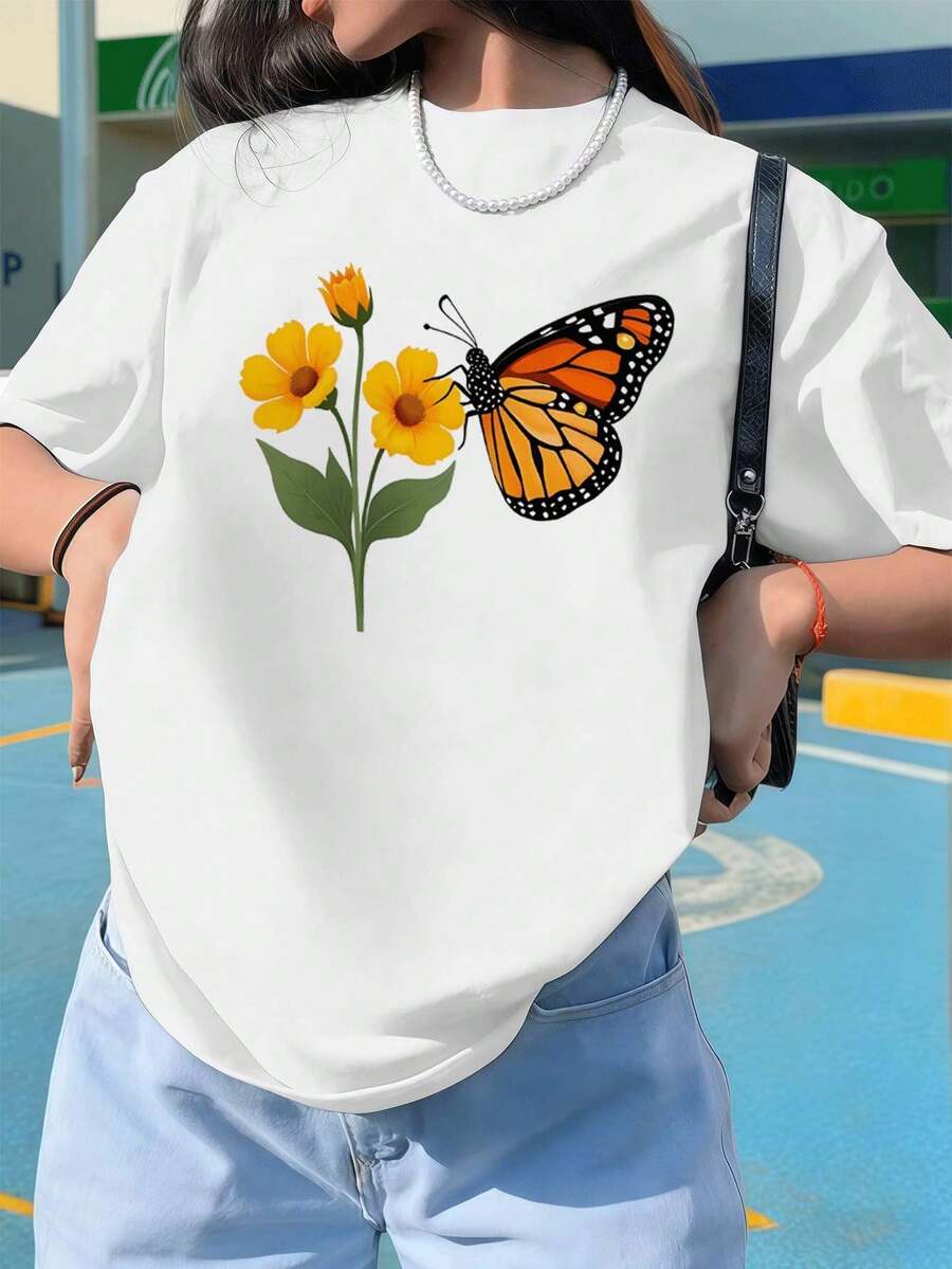 Dam-T-shirts - Vitt - Visa 1