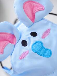 1pc Pet Sun Hat For Small Dogs, Puppy, Teddy, Pomeranian, Pet Supplies, Cartoon Design, Spring/Summer - Little Blue Elephant - Blue - View 5