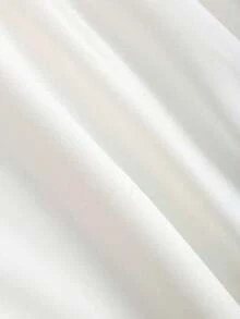 Pantalones anchos plisados de jacquard elegante vintage para mujer, para otoño/invierno - Blanco - Ver 4