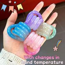 1pc Multicolor Gradient Twist Deformable Rope, Changes With Temperature. Can Massage And Relax Muscles And Fingers, Decor To Create Ambiance, Relieve Stress, Ideal For Office Workers, Students, And A Perfect Gift For Ladies And Mothers. - Multicolor - View 5