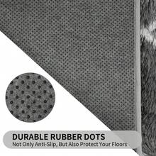 Sour Lemon Rugs Living Room 200x300cm, Grey Area Rugs For Bedroom, Washable Anti Slip Extra Large Shaggy Soft Rug Fluffy Modern Floor Carpets Mat Beside Carpet, Long Runner Rug For Hallway - Gray-white Hexagons - View 7