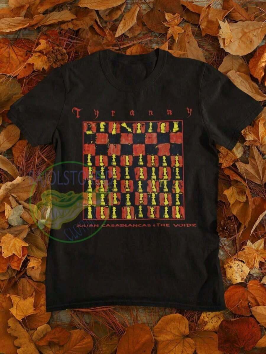 1 pieza Camiseta con estampado de The Strokes, Camiseta de la banda K, Algodón Uni 180g 100% Algodón - Negro 4 - Ver 1