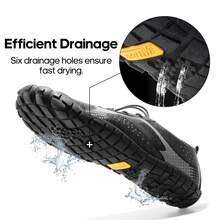 Men's Water Shoes Barefoot Athletic Lightweight Sports Aqua Shoes Outdoor Swim Fishing Hiking Diving Surf Walking Water Shoe - 深灰色 - 查看 6