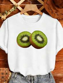 Dam-T-shirts - Vitt - Visa 2