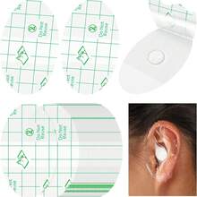 60/120/180 Pcs Disposable Baby Ear Cover For Shower Plug Waterproof Protector Newborn Sticker Cotton Ball Baby Shower Cap Ear Protection For Kid Showering Surfing Snorkeling Other Water Sport - Two-6 - View 1