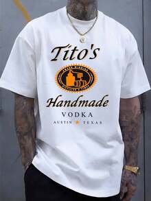 Titos Handmade Vodka Austin Texas T Shirt Men Women Unisex Casual Streetwear Graphic Tee Shirt Fashion Top - 白色 - 查看 1