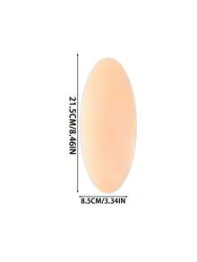 1 Pair Reusable Silicone Butt Lifting Pads, Soft Body Shaping Inserts, Seamless Buttock Enhancer Pads, Suitable For Tight Dresses, Skin-Friendly Silicone Pads, Essential Summer Plus Size Lingerie Accessory - Apricot - View 7