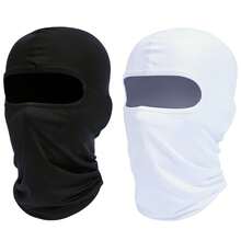1 pieza Cuello de ciclismo WEST BIKING, transpirable, que absorbe la humedad, con protección UV, máscara facial de ciclismo de secado rápido para el verano - Negro - Ver 9