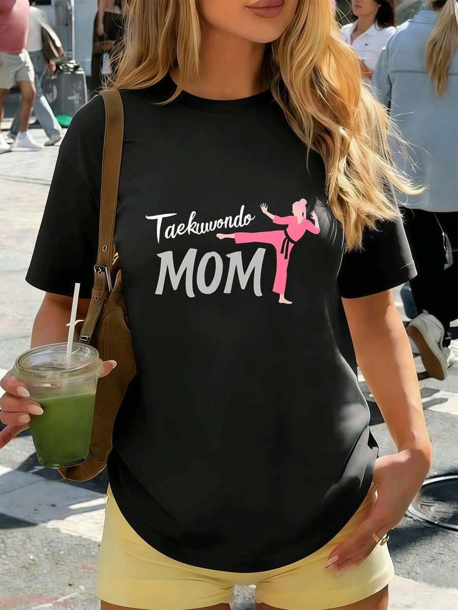 Dam-T-shirts - Svart - Visa 1