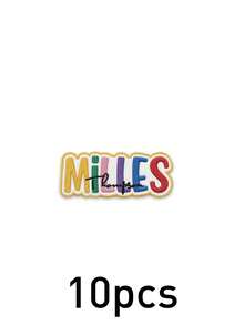 Custom Colorful Letter Name Patch, Personalized Rainbow Text Patch Sticker For Jackets Hoodies Backpacks Tote Bags, Customized Embroidered Name Clothing Badge, Customizable Fashion Label Decor, Aesthetic Street Style Accessory - Style H - View 32