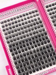 D-Curl Fluffy Eyelash Extensions, 384/336/280 Pcs Thick Lashes, Beginner DIY Eyelash Extension Kit, Delicate Cluster Lashes, Natural Voluminous Individual Lashes, Single Lash Clusters, Lash Storage Book, Cluster False Lashes, Home DIY Lash Extension, Cluster Fake Lashes, Single False Lashes, Fake Eyelashes - D - View 6