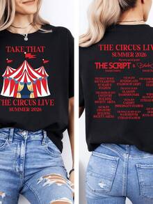 Take That Circus L Summer 2026 Tour T-Shirt  Ccert Tee  E2 - Black - View 1