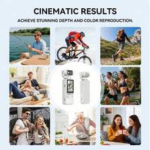 Action Camera With 180° Rotating Lens, Supports Auto Focus. Portable Design Suitable For Outdoor Vlog, Lightweight And Flexible Body, Super Convenient For Recording Life. - Multicolor - View 9