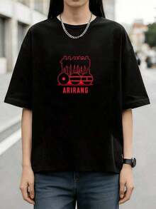 Dam-T-shirts - Svart - Visa 1