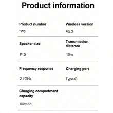 Original TWS 骨傳導無線藍牙 5.3 耳機 運動耳機 HiFi 音質 TWS 耳機 - 查看 8