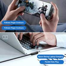 OIITH 66W USB-A 轉 Type-C 黑色充電線，3.3ft/4.9ft/6.6ft，Type-C 快充線，相容 iPhone 17/16/15/14、Pro 12.9/11、Air 4/5、Mini 6，相容 、G、Pixel 及其他 USB-C 設備 - 黑色 - 查看 3