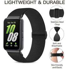 2入快拆替換錶帶 尼龍編織環 相容於 Galaxy Fit 3 & 華為 Watch Fit 3/4/5/4 Pro/5 Pro - for Hua wei fit5/fit5 pro - 查看 6