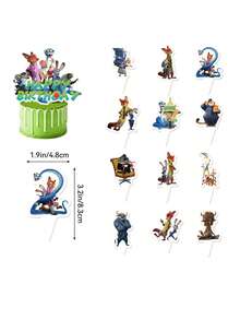 Bộ trang trí sinh nhật Disney Zootopia, bao gồm băng rôn, đồ treo xoắn ốc và đồ trang trí tiệc, phù hợp cho tiệc sinh nhật, đám cưới, lễ tốt nghiệp, ngày lễ, cắm trại ngoài trời, họp mặt gia đình và nhiều dịp khác - Nhiều màu - Xem 5