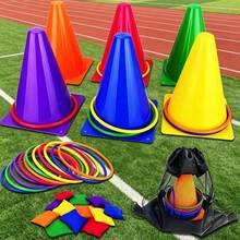 31pcs/29pcs Juego de Lanzamiento de Aros al Aire Libre, Equipo de Entrenamiento de Integración Sensorial, Juego Multijugador para Fiestas Festivas - Multicolor - Ver 5