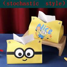1 hộp đựng khăn giấy theo chủ đề, in hình nhân vật "Despicable Daddy" dễ thương, chất liệu da PU chống thấm nước, thích hợp sử dụng hàng ngày. - Nhiều màu - Xem 6