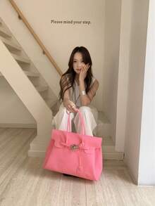 Bag 2026 Summer New Arrival: Tote – Stylish, Transparent Handbag With Large Capacity - 紅色 - 查看 3