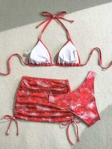 Conjunto de traje de baño de vacaciones para mujer, conjunto de vacaciones de verano para mujer, conjunto de playa para mujer - Multicolor 9 - Ver 2