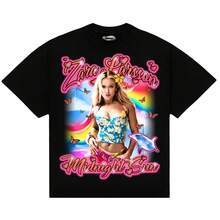 Singer ZaraS Larsson Tee 2026New Midnight Sun Photo Tour Tee 100%Cotton Comfortable High Quality Cart - 黑色 - 查看 1